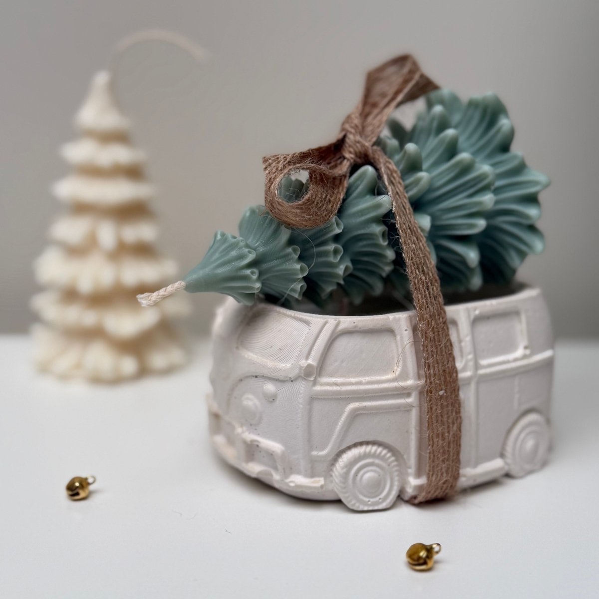 Christmas Camper Van & Tree Scented Candle gift Set - Designs by Inaya