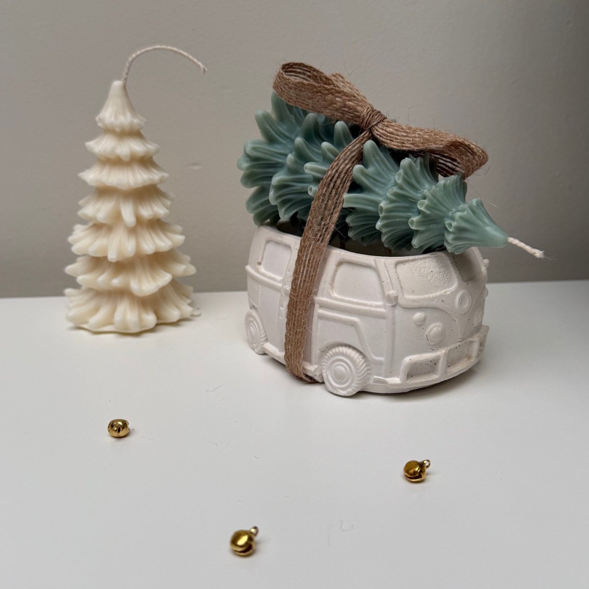 Christmas Camper Van & Tree Scented Candle gift Set - Designs by Inaya