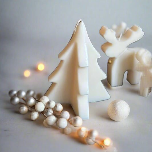 Christmas Tree Soy Wax Scented Sculpture Candle | Decoration | Perfect gift - Designs by Inaya