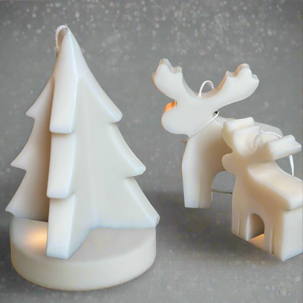 Christmas Tree Soy Wax Scented Sculpture Candle | Decoration | Perfect gift - Designs by Inaya