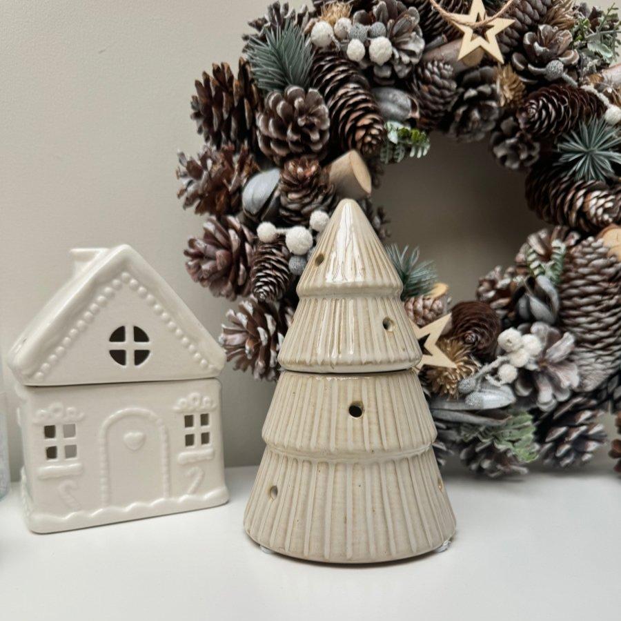 Christmas Tree Ceramic Wax Burner Home Decor | Ornaments | Decoration - Designs by Inaya