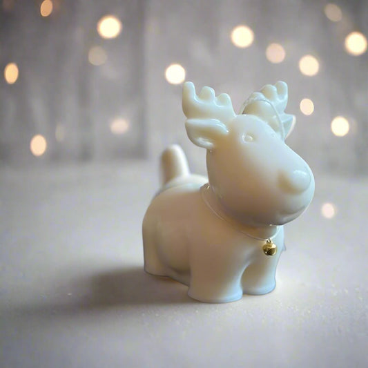 Cute Reindeer Soy Wax Scented Candle | Christmas Decoration - Designs by Inaya