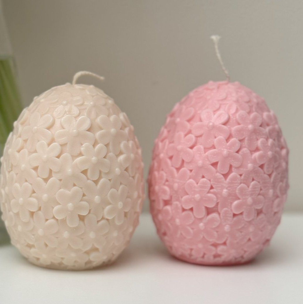 Floral Egg Candle - Designs by Inaya