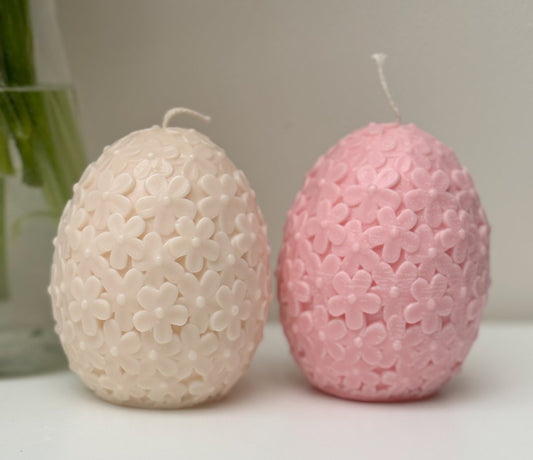 Floral Egg Candle - Designs by Inaya