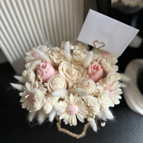 Flower Candle Bouquet Handbag Luxury Gift box