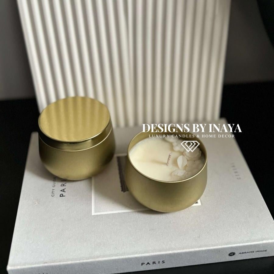 Flower Candle Jar 100g - Designs by Inaya