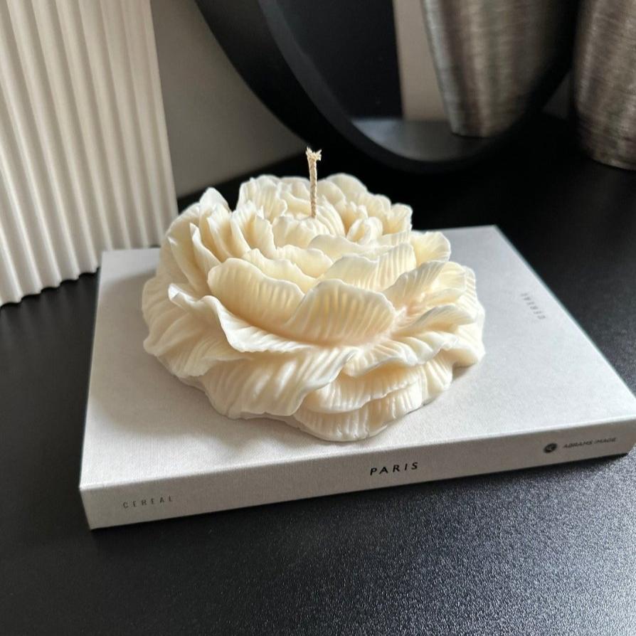 Luxury Giant Peony Flower Candle - Designs by Inaya