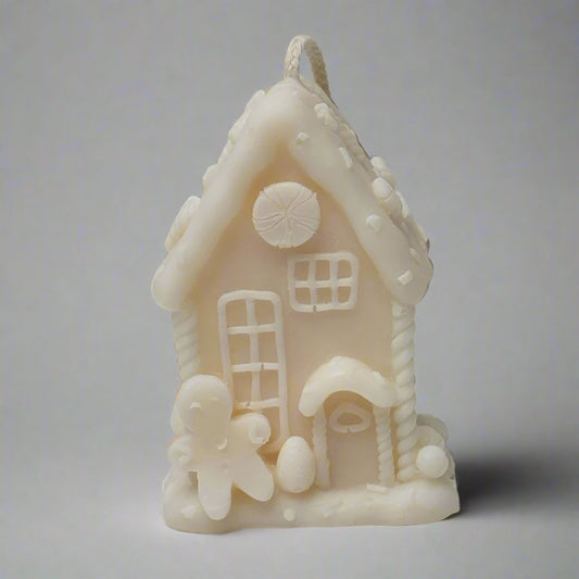 Gingerbread house Soy Wax Scented Candle | Christmas Home Decoration - Designs by Inaya