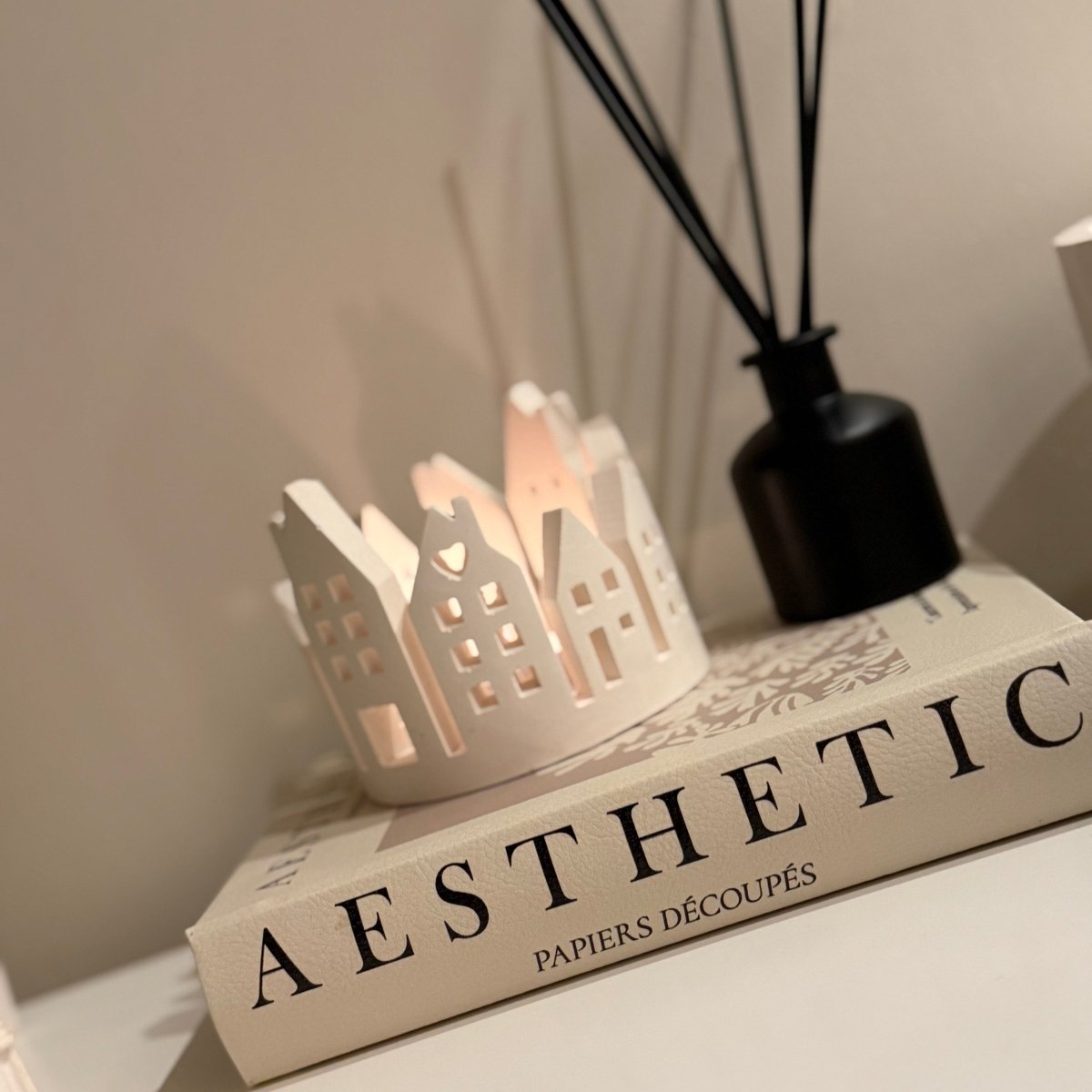 Handcrafted Stone Candle Holder - Designs by Inaya