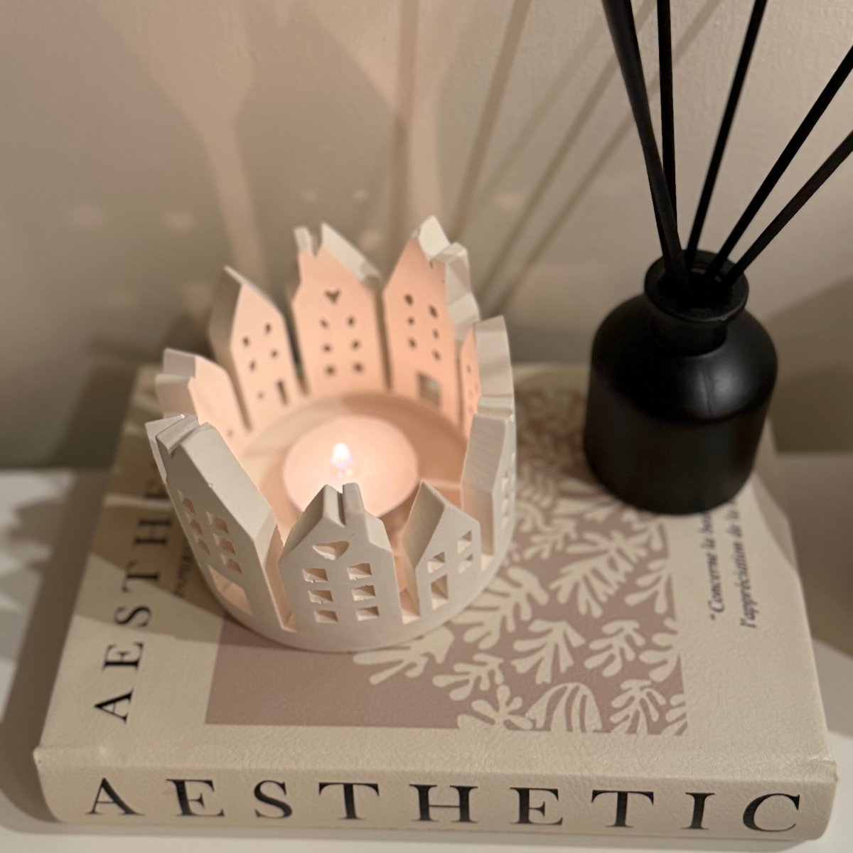 Handcrafted Stone Candle Holder - Designs by Inaya