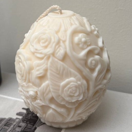 Luxe Floral Egg Candle - Designs by Inaya