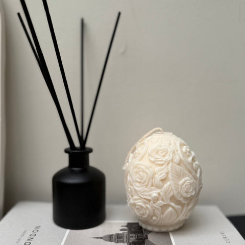 Luxe Floral Egg Candle