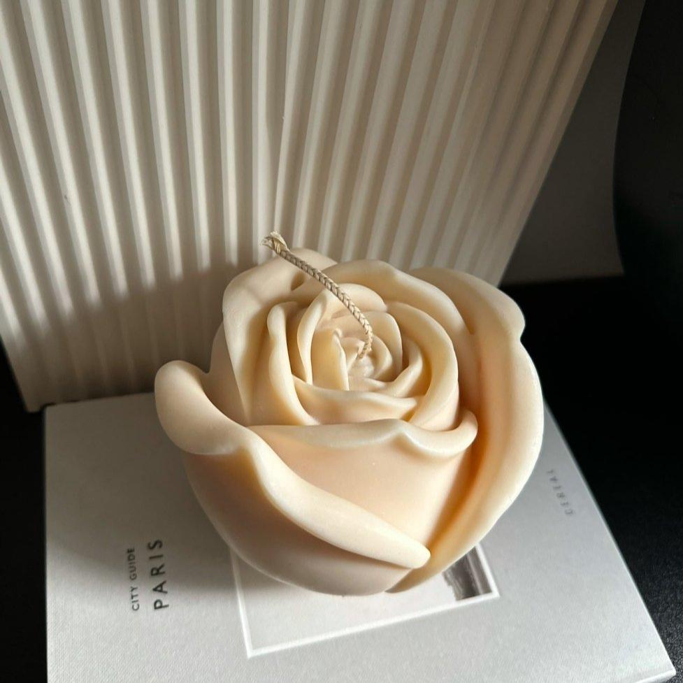 Luxury Giant Rose Flower Candle - Designs by Inaya