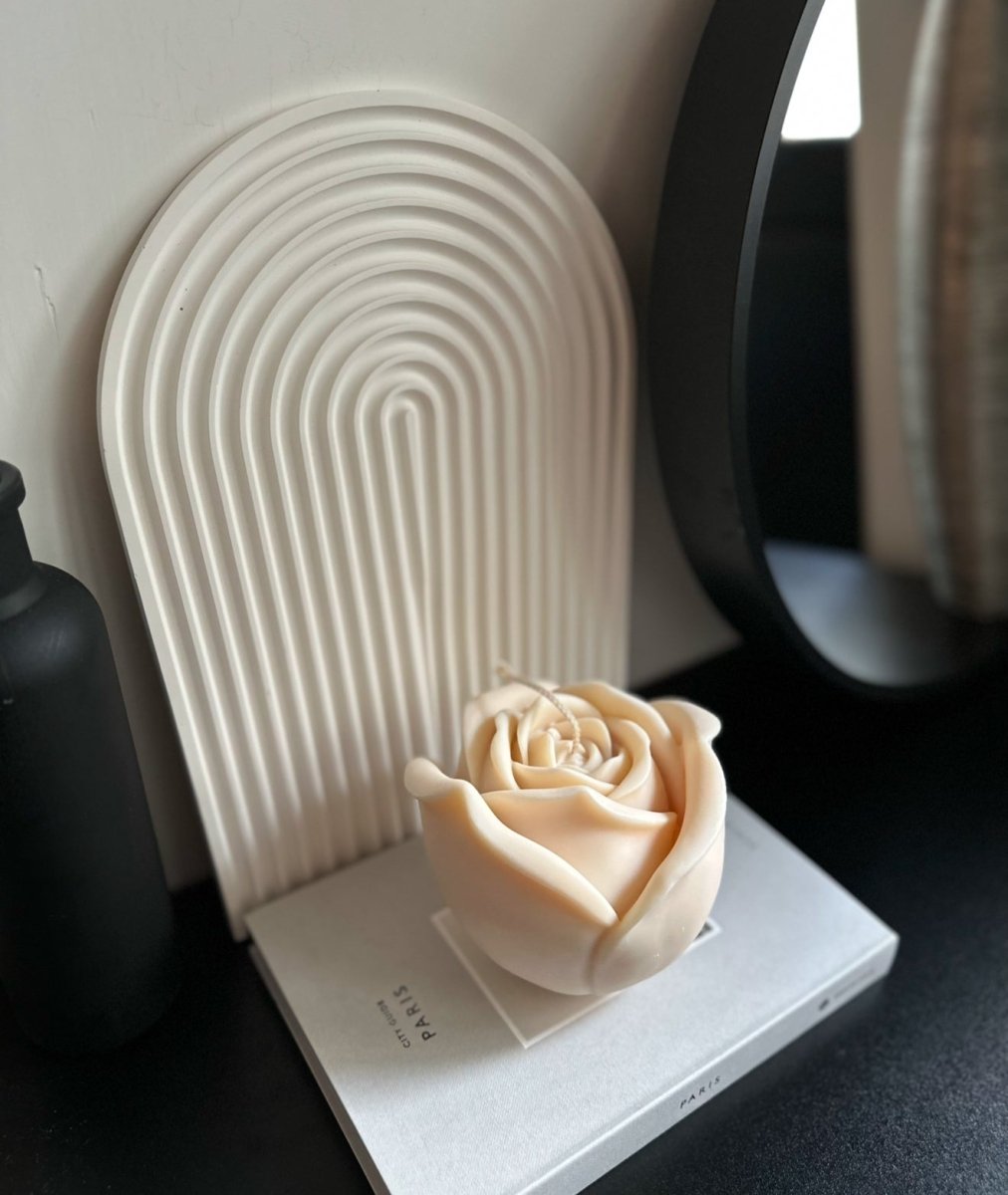 Luxury Giant Rose Flower Candle - Designs by Inaya