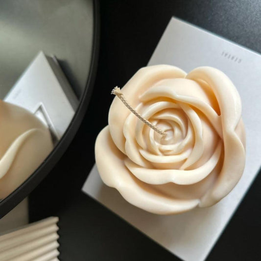 Luxury Giant Rose Flower Candle - Designs by Inaya