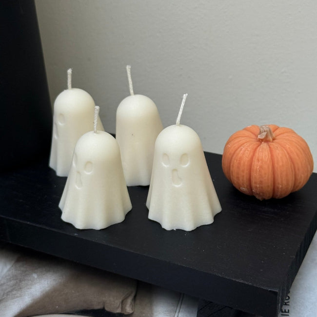 Mini Ghost Candle Set of 4 - Designs by Inaya