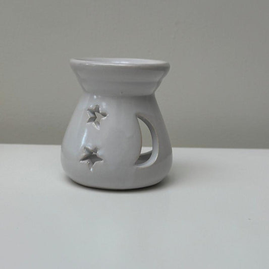 Mini Moon & Star oil / wax burner white - Designs by Inaya