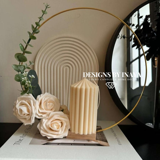 Minimalist Floral Gold Ring | Table | Event Decor - Designs by Inaya