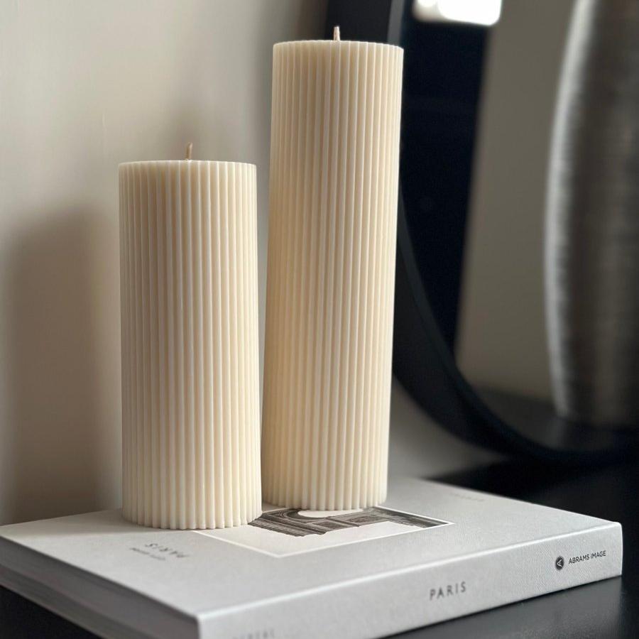 Minimalist Pillar Candle - Designs by Inaya