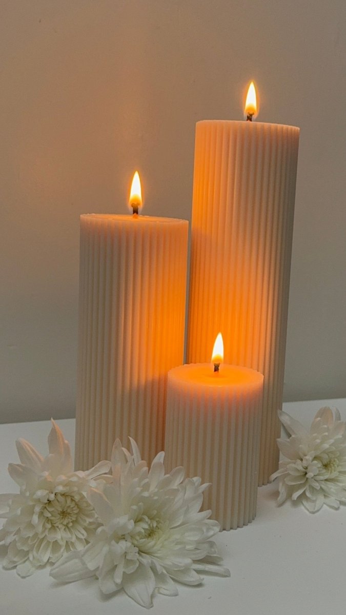 Minimalist Pillar Candle - Designs by Inaya