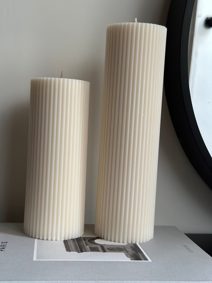 Minimalist Pillar Candle - Designs by Inaya