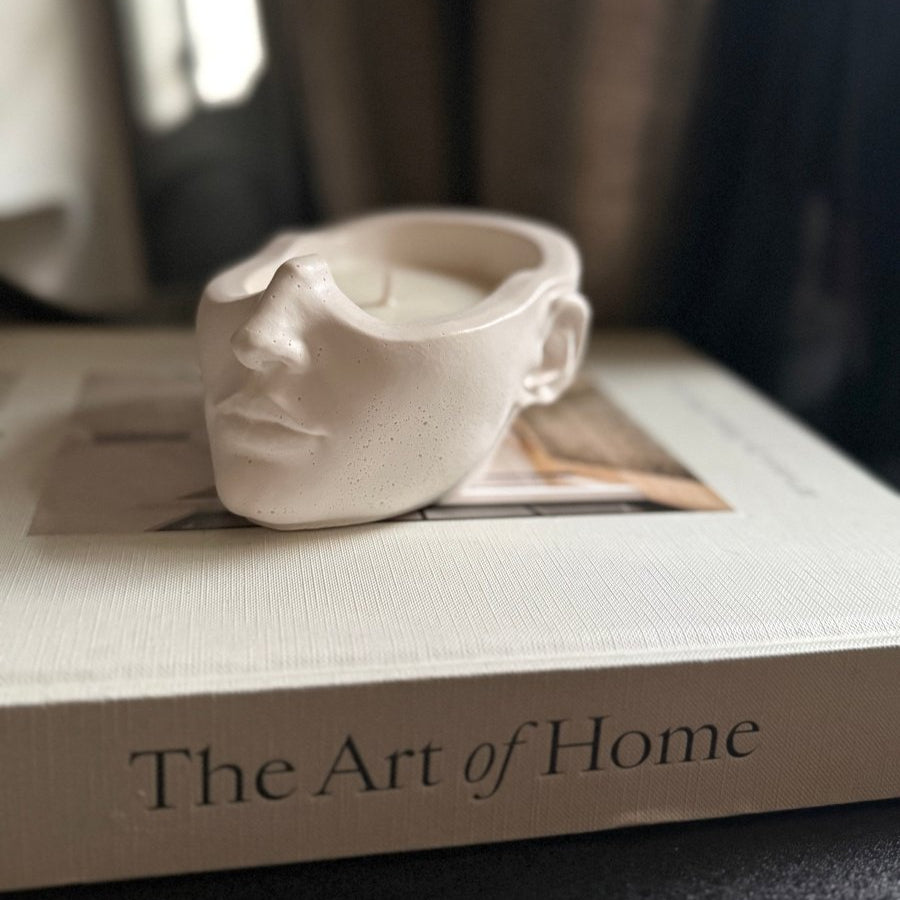NIAMH Stone Head Soy wax Candle - Designs by Inaya