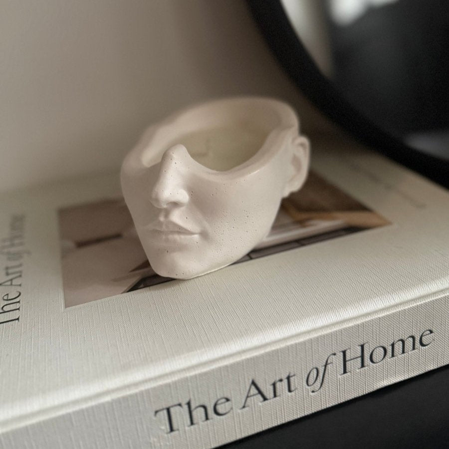 NIAMH Stone Head Soy wax Candle - Designs by Inaya