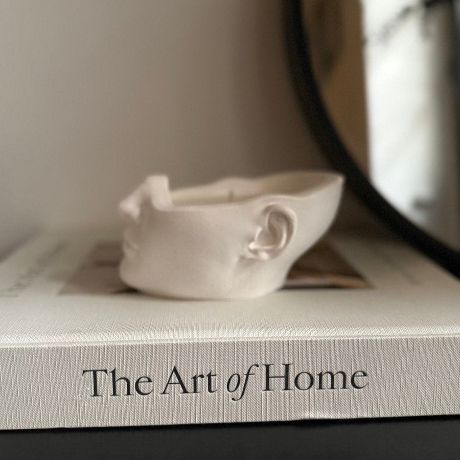 NIAMH Stone Head Soy wax Candle - Designs by Inaya