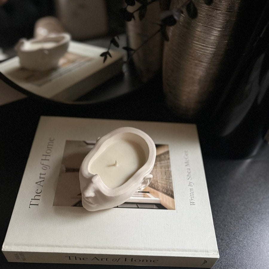 NIAMH Stone Head Soy wax Candle - Designs by Inaya