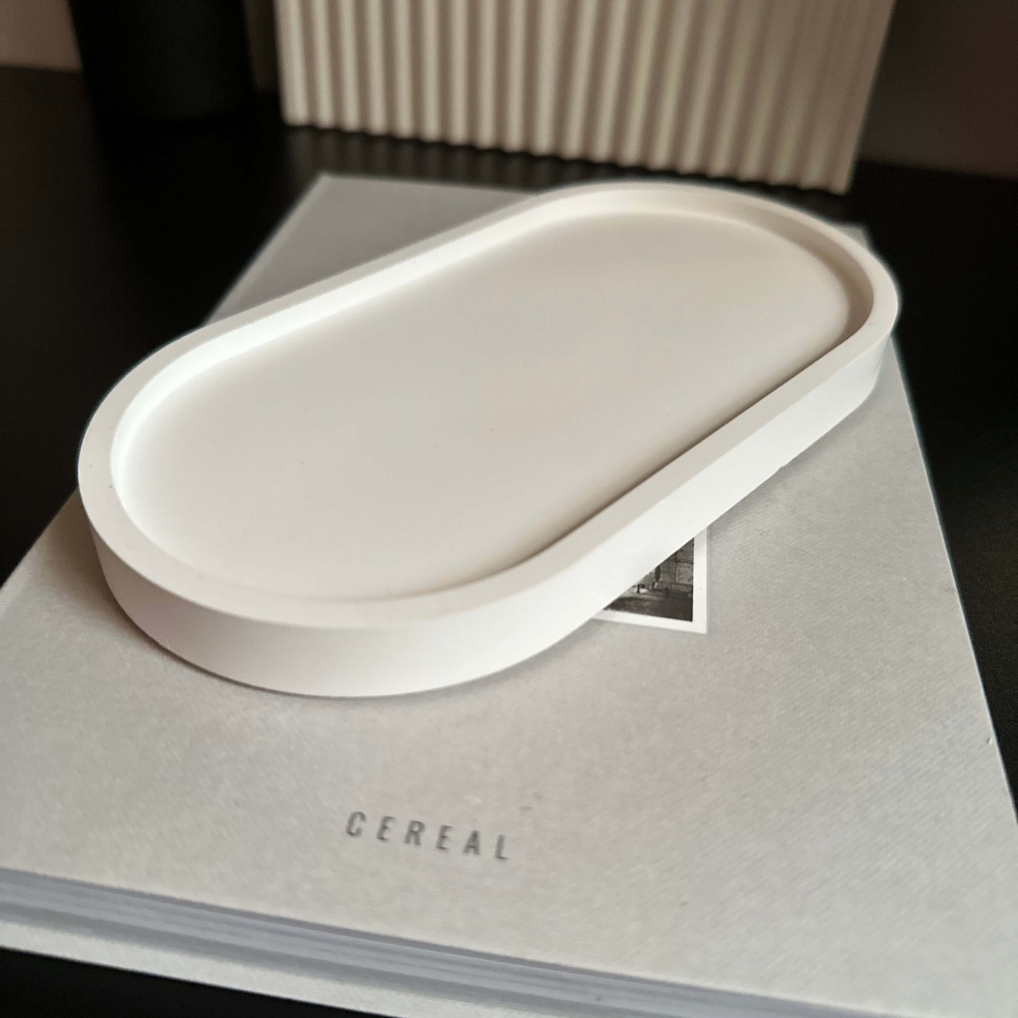 Decorative tray for candles and coffee table styling