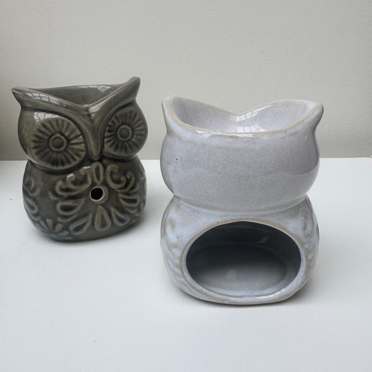 Owl Ceramic Oil Burner / Wax Melter Decor Ornaments - Designs by Inaya