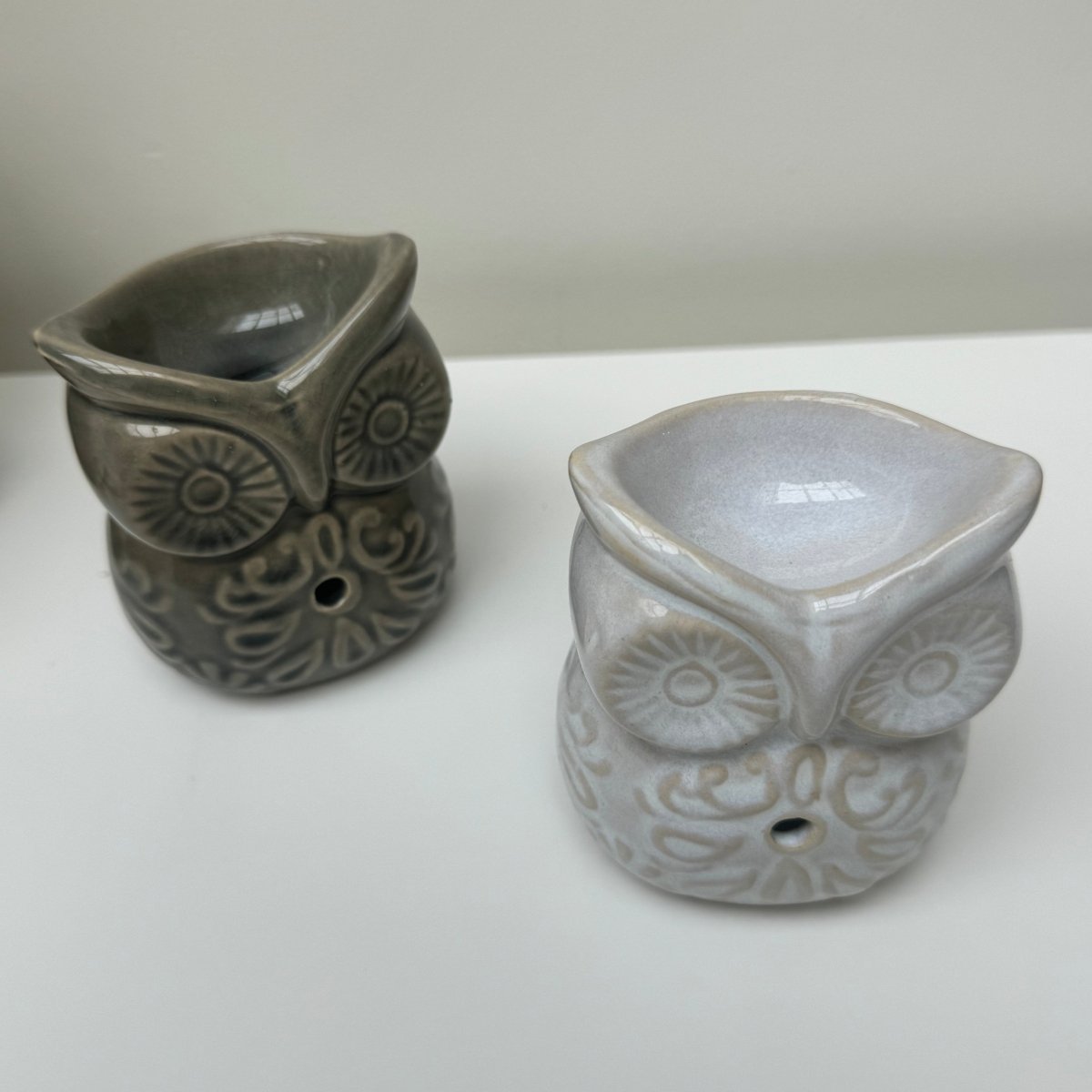 Owl Ceramic Oil Burner / Wax Melter Decor Ornaments - Designs by Inaya