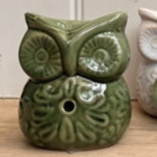 Owl Ceramic Oil Burner / Wax Melter Decor Ornaments