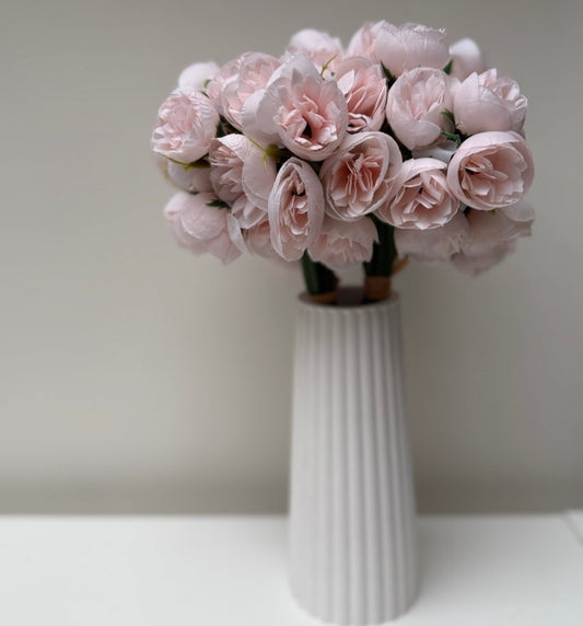 Pink Silk Peony Flowers - Designs by Inaya