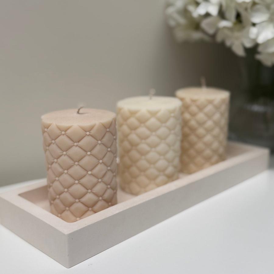 Quilted Candle - Designs by Inaya