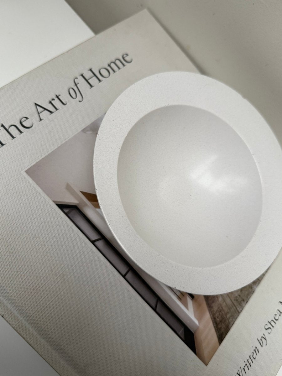 RAYA Minimalist White Stoneware Bowl