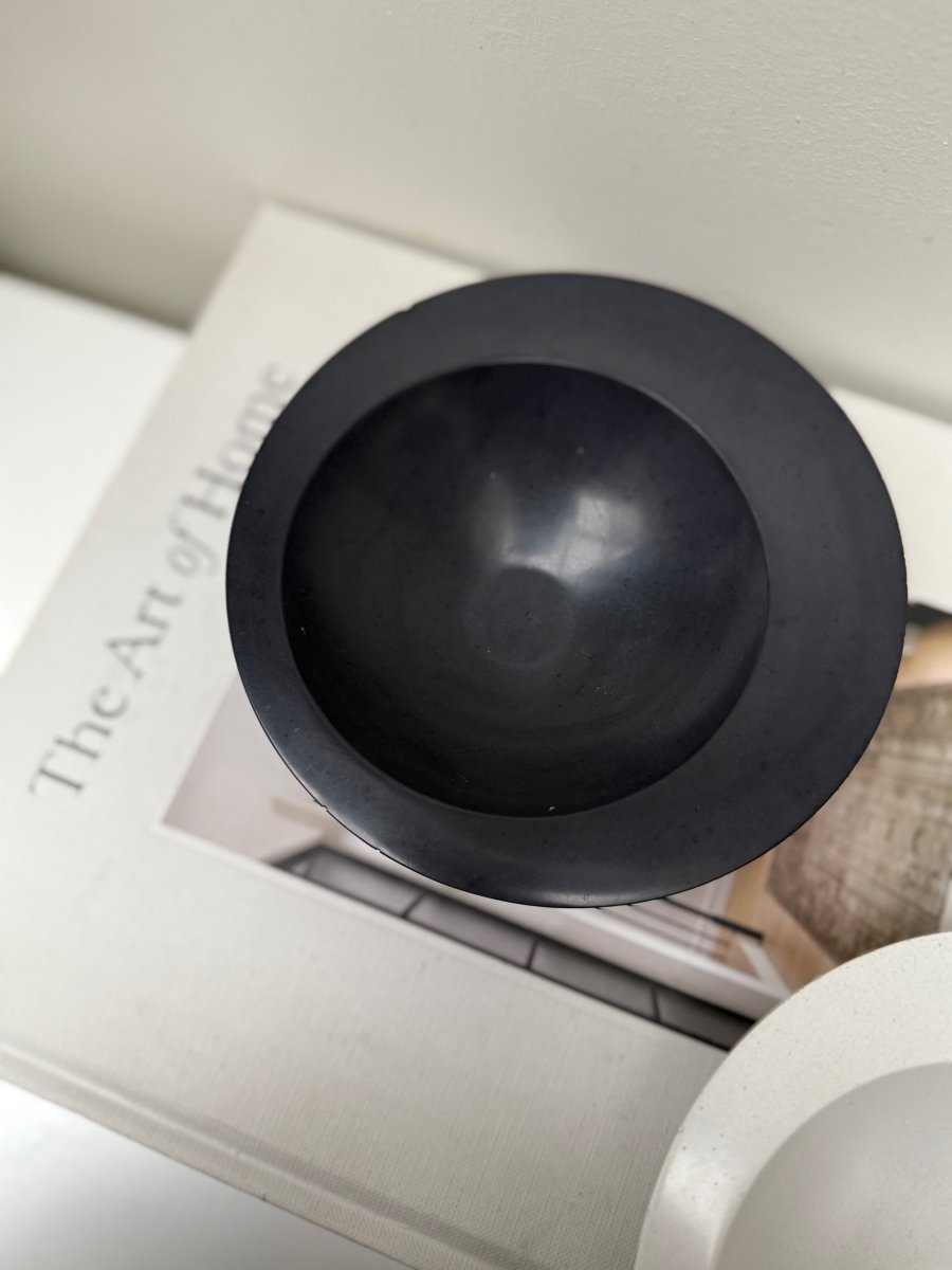 RAYA Minimalist White Stoneware Bowl