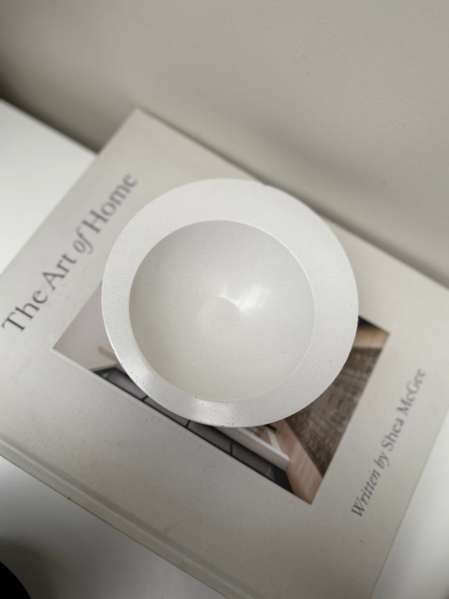 RAYA Minimalist White Stoneware Bowl