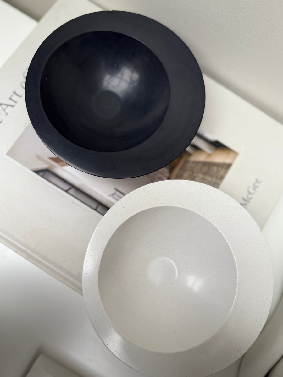 RAYA Minimalist White Stoneware Bowl