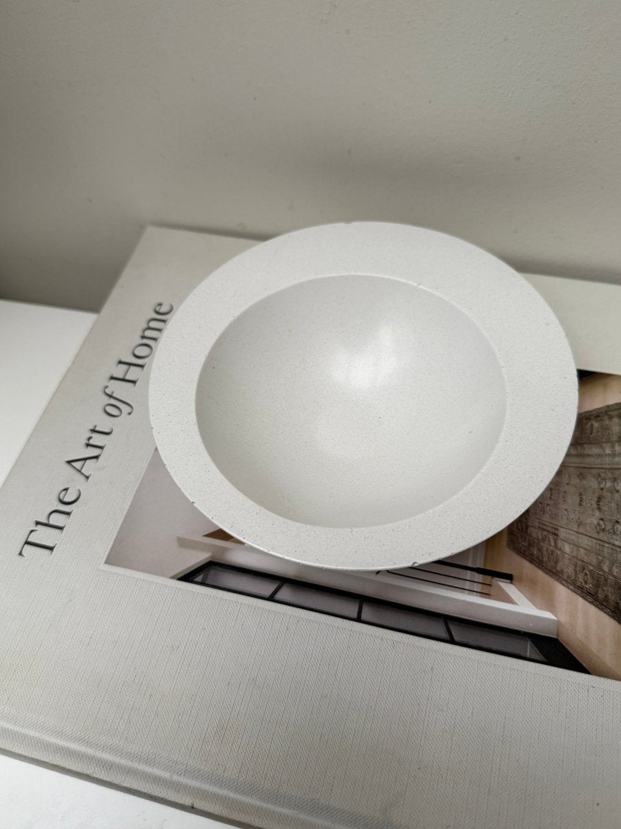 RAYA Minimalist White Stoneware Bowl