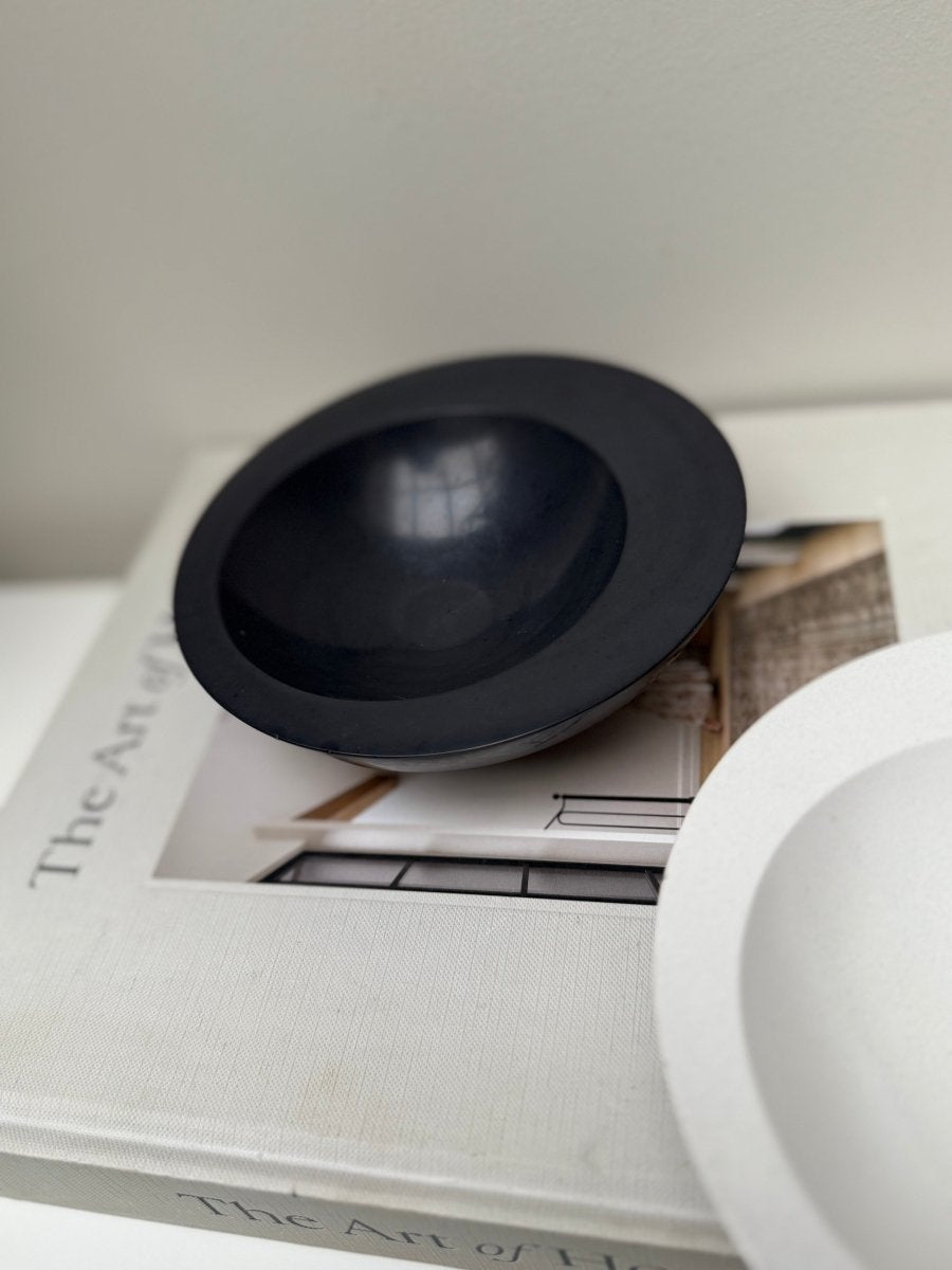 RAYA Minimalist White Stoneware Bowl