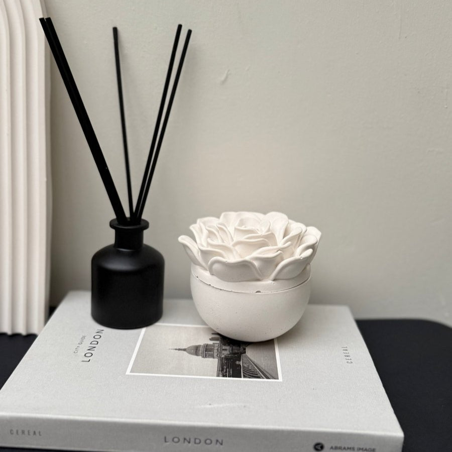ROSE Container Candle with Lid - Designs by Inaya