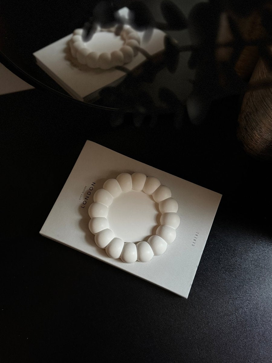 Round Stone Decorative Trinket Tray - Designs by Inaya
