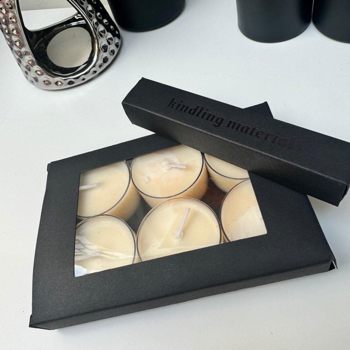 Scented Soy Wax Tea Light Candles - Designs by Inaya