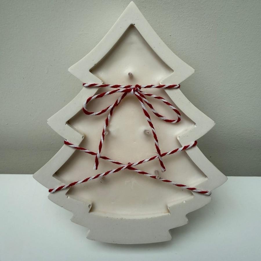 Stone Christmas Tree Scented Container Candle Festive Fragrance & Decoration - Designs by Inaya