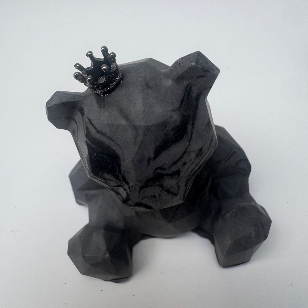 Stone Geometric Bear Ornament - Designs by Inaya