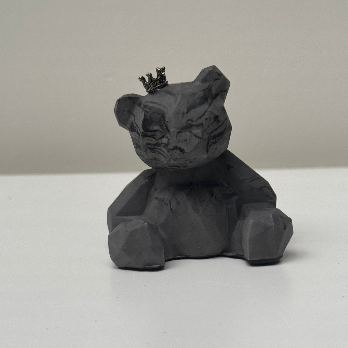 Stone Geometric Bear Ornament - Designs by Inaya