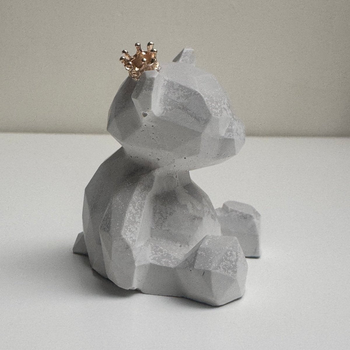 Stone Geometric Bear Ornament - Designs by Inaya