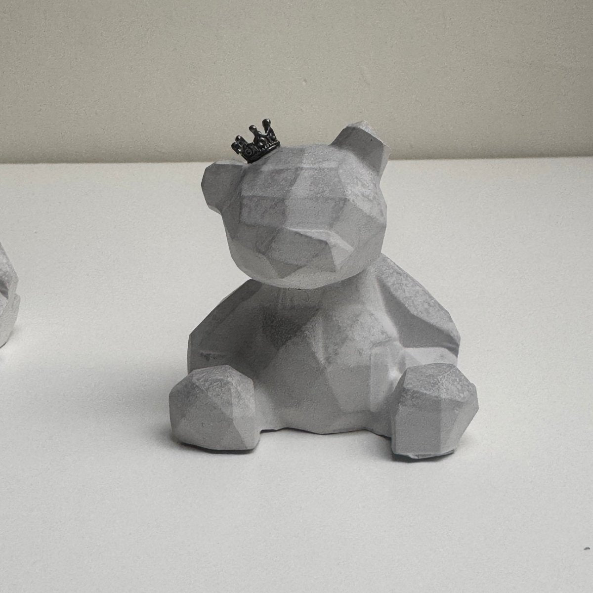 Stone Geometric Bear Ornament - Designs by Inaya
