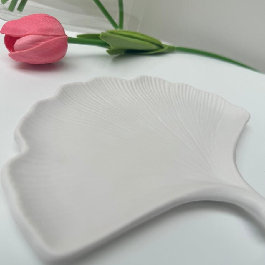 Stone Ginkgo Leaf Jewellery Organiser - Luxury Decor Tray - Designs by Inaya